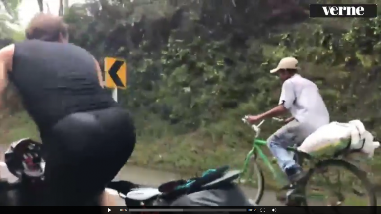 VIDEO | El agricultor colombiano que pedalea con más fuerza que dos triatletas