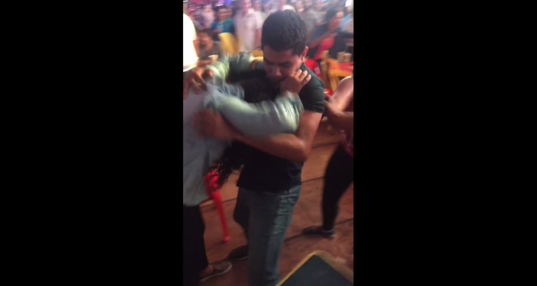 Gran pelea se desata en la primera noche de la Plaza Juniana en SPS