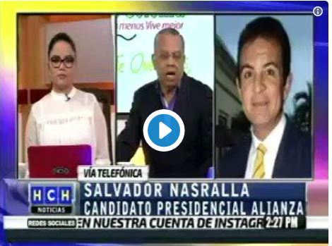 Salvador Nasralla impone un protocolo para entrevistar «al futuro presidente»