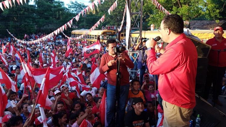 Masivo apoyo recibe Luis Zelaya al visitar Marcovia, Choluteca