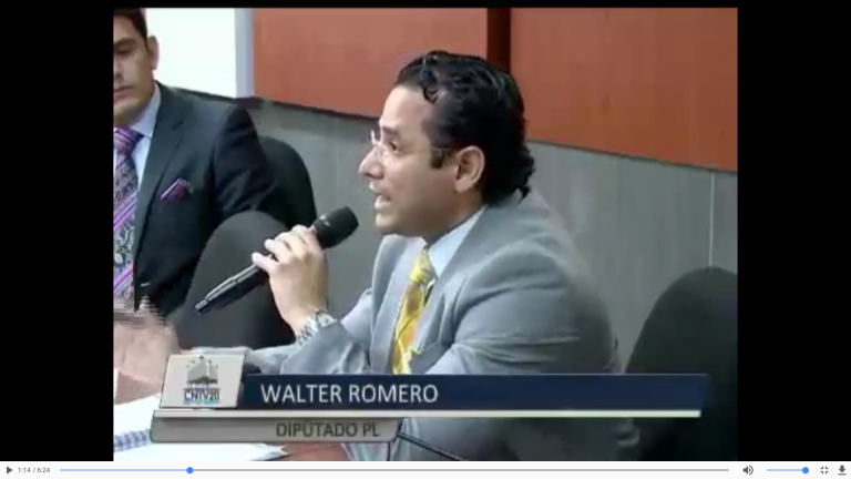 Diputado Walter Romero: «La Biblia es un libro de principios, leyes y valores»
