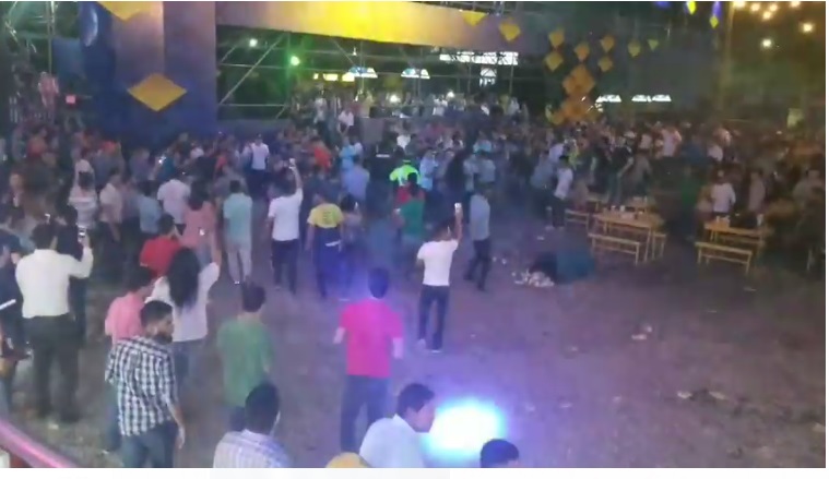 VIDEO | Primer día de la Plaza Juniana y ya hubo «pelea de bolos»