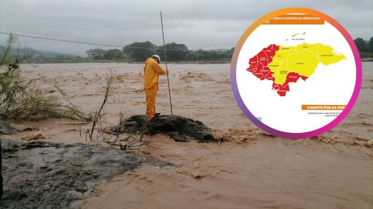 Por 24 horas más extienden alertas en Honduras